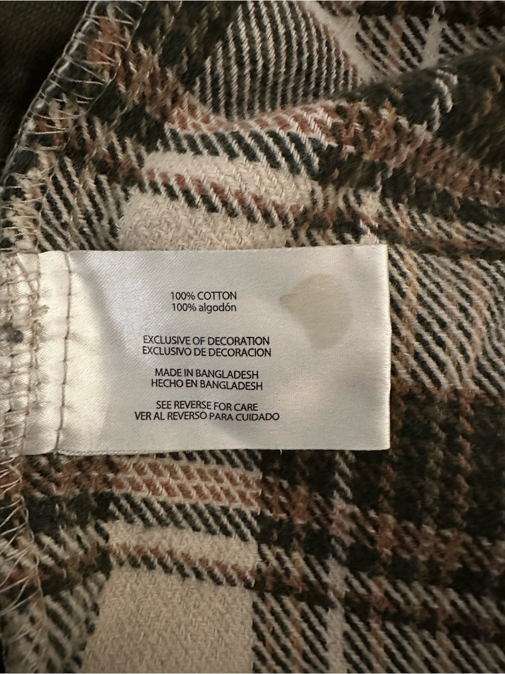 ORVIS Classic Green and White Plaid Men's Shirt Jacket - Picture 3 of 7